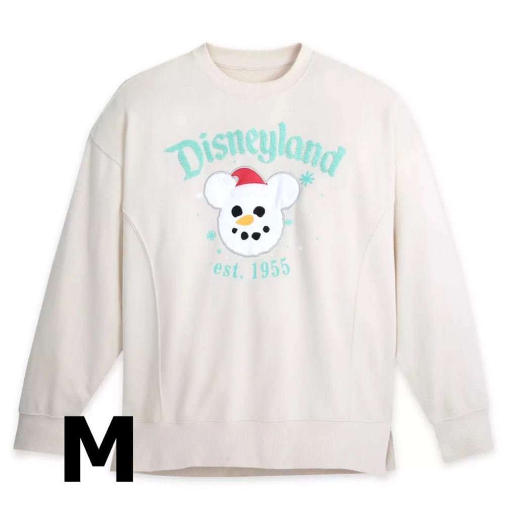 Mickey Mouse Snowman Pullover Sweatshirt for Women - Disneyland